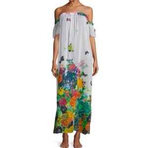 Milly Cabana Aruba Sheer Maxi Coverup Dress
